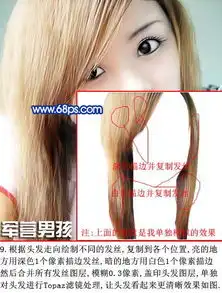 真人仿卡通手绘效果教程