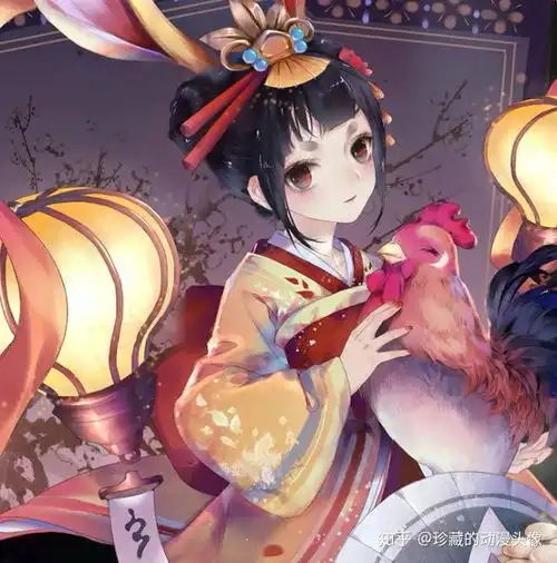 二次元和风美图端庄得体的美少女,对未来充满了希望