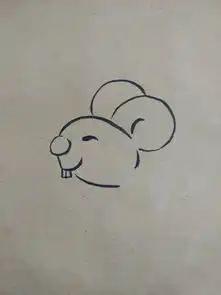 原创可爱的卡通动物系列之小老鼠彩绘画的制作步骤