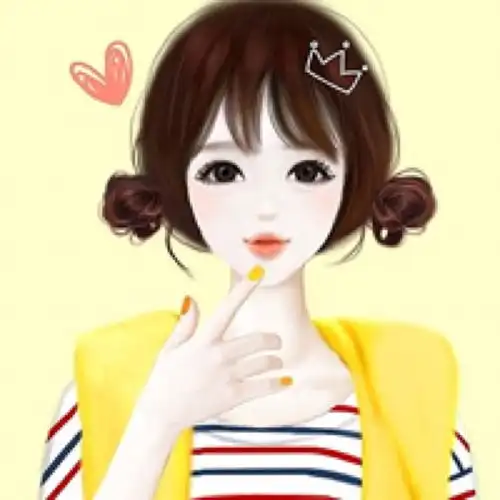 萌系q版女生头像叶紫紫