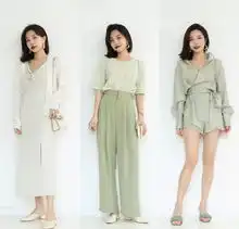 五一清凉穿搭,清新的颜色超夏天