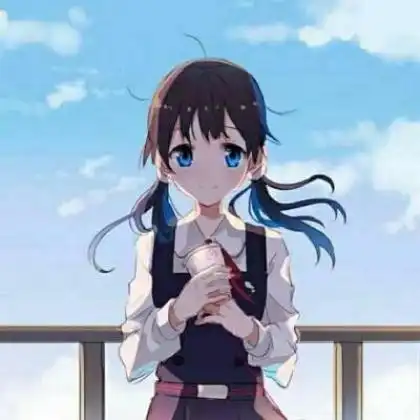 动漫情侣头像一男一女分开的两张,时时刻刻都是关于你的日子