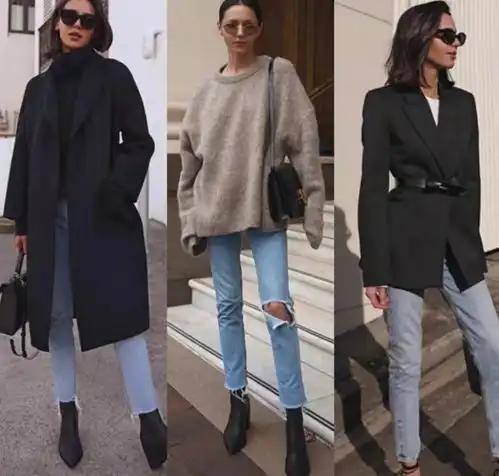 入秋后黑色系穿对了有多高级看她就知道,值得50岁女人借鉴