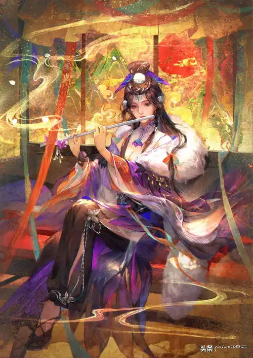 造型漂亮色彩唯美的一组国风古典人物插画作品让人赏心悦目