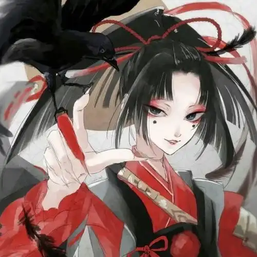 红色系古风女生头像绵绵更在三生后谁隔世读关鸠