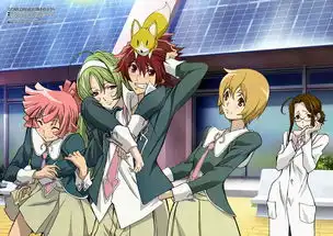 图中绿色头发的动漫女生是谁