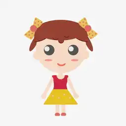 可爱少女卡通人物设计图片素材其他格式下载动漫人物大全