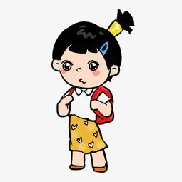 校园系列校服卡通女孩手绘插画图片素材其他格式下载动漫人物大全