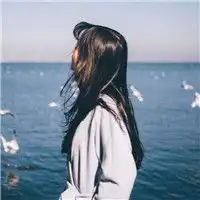 这不是我想要的结果女生大海背影头像