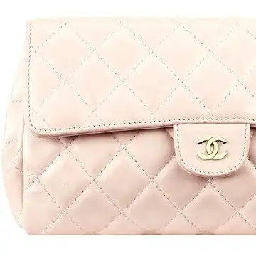 chanel香奈儿2013早春度假系列淡粉色夹棉菱格纹cc锁小包