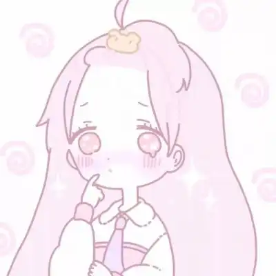 二次元少女可爱粉红系动