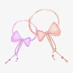 卡通手绘少女心蝴蝶结皮筋免抠png图片素材其他格式下载动漫人物大全