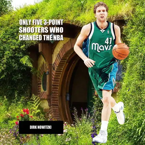 5位球星靠三分球改变nba库里第2,诺维茨基和汤普森是趋势