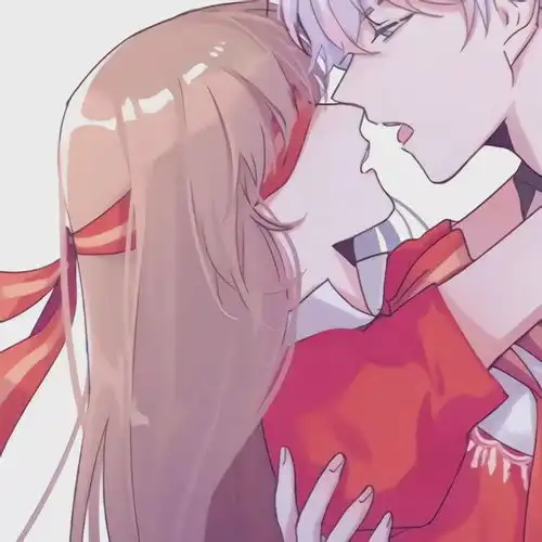 动漫情侣头像住进你的心海里