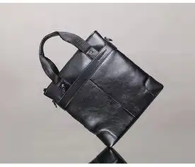 戈尔本男包真皮牛皮手提包斜跨包单肩包职场精英系列牛皮手提可斜挎包815040221黑色