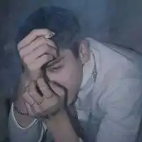 黑白伤感颓废风格的抽烟男头颓废十足