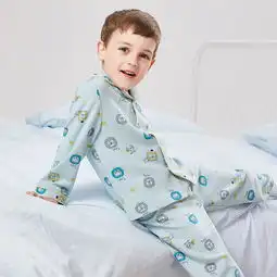 巴拉巴拉儿童睡衣男孩秋季卡通宝宝家居服小童棉质套装童装长袖男绿黄色调0343120cm蜜芽,中国领先的进口母婴限时特卖商城
