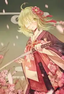 动漫少女二次元武士刀美少女