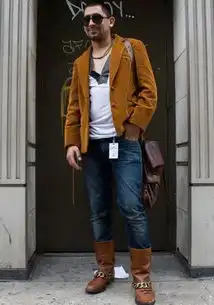 男士军靴型男潮男早春搭配的要素