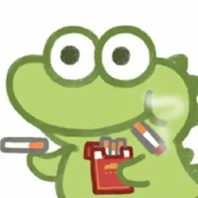 抹茶绿动画小鳄鱼头像