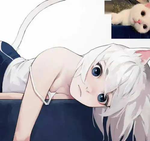 猫扮成动漫女孩会是什么样子这位日本插画家有答案