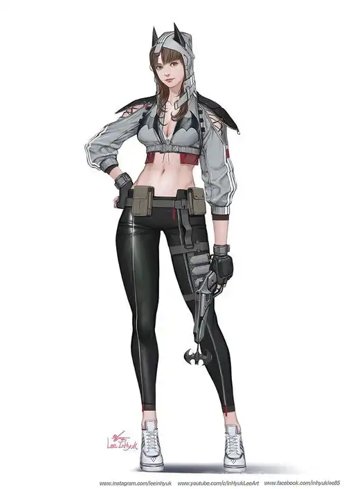 插画作品画风多样的韩系动漫少女造型养眼