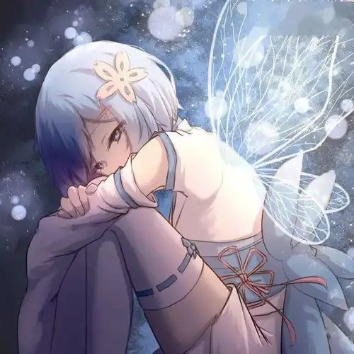 动漫头像樱花欲落,等不到富士山的日落