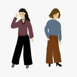 秋季服饰插画女生png图片图片素材其他格式下载动漫人物大全