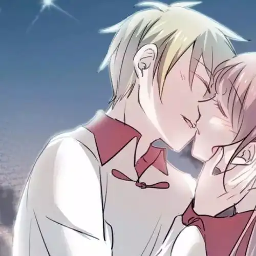 淡粉色系卡通情侣头像动