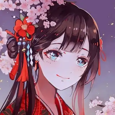 适合过年的古风红色系列动漫头像