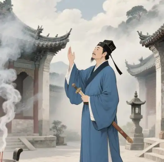 正一派道士开坛拜文昌,焚3道魁星符镇四方,考生夺魁有灵验