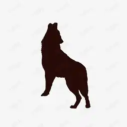 卡通动物狼剪影设计素材图片免费下载高清psd千库网图片编号10696116