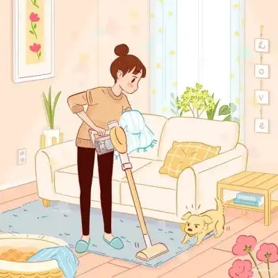 一组插画头像各种清新