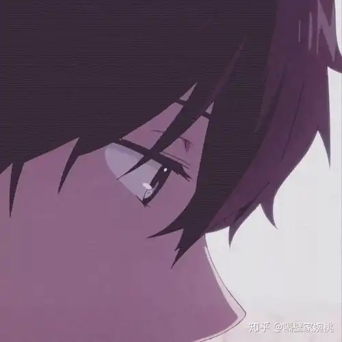 白色系男头像动漫白色背