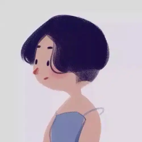 可爱卡通小美女头像明丽