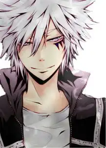 男异瞳白发的要图片动漫的