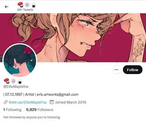 插画师elliemaplefox作品欣赏丨一大波甜酷头像壁纸来袭