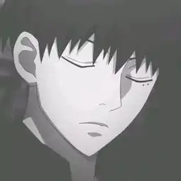 qq头像丧气黑色系男哭泣