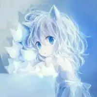 浅蓝色系头像动漫女生浅蓝色系列头像