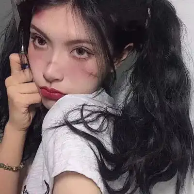 欧美风丧系女头像外国病态失恋女头像