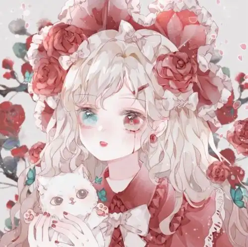 卡通仙气背影闺蜜头像