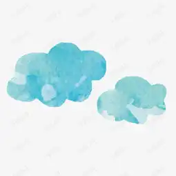 矢量水墨云彩云朵淡蓝色素材图片免费下载高清装饰图案psd千库网图片编号7299624