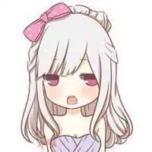 求白色背景的萌系动漫头像,类似于这个的