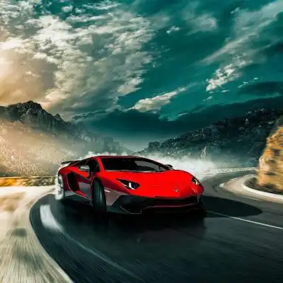 跑车微信头像,奔跑中的炫酷顶级跑车