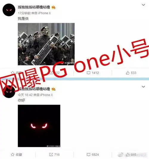 粉丝暴露pgone偷用小号坑偶像你们是认真的