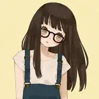 蓝紫色系闺蜜头像卡通