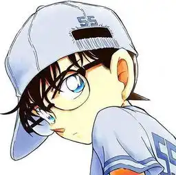 有木有柯南戴棕色的帽子的侧面图片头像拜托了,各位大哥