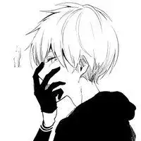 禁欲系漫画头像男生黑白