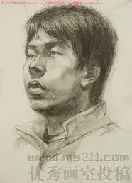 武汉博昱画室美术高考素描头像投稿作品2013050306