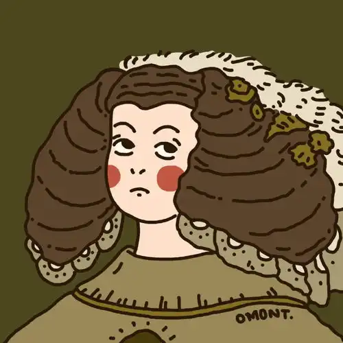 油画感沙雕闺蜜头像